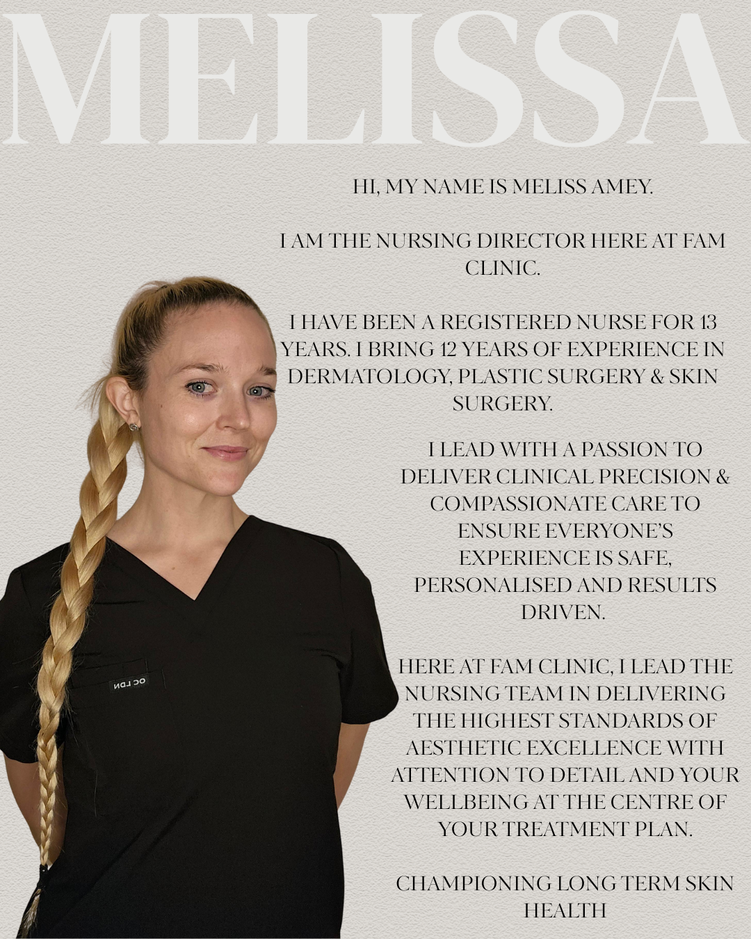 Melissa Amey — Nursing Director at FAM Clinic
