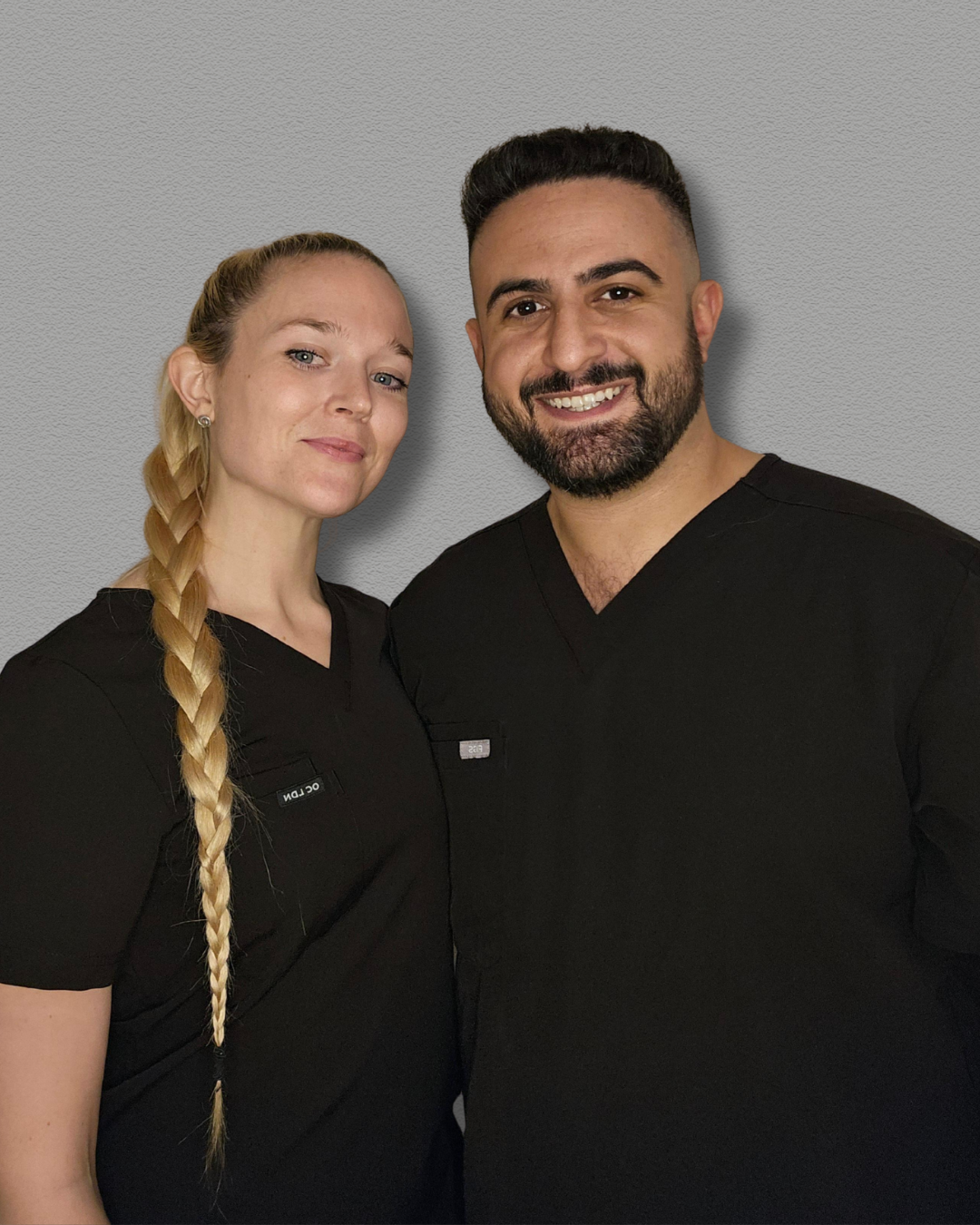 Nursing Director Melissa Amey and Dr Amr Ibrahim, founders of FAM Clinic
