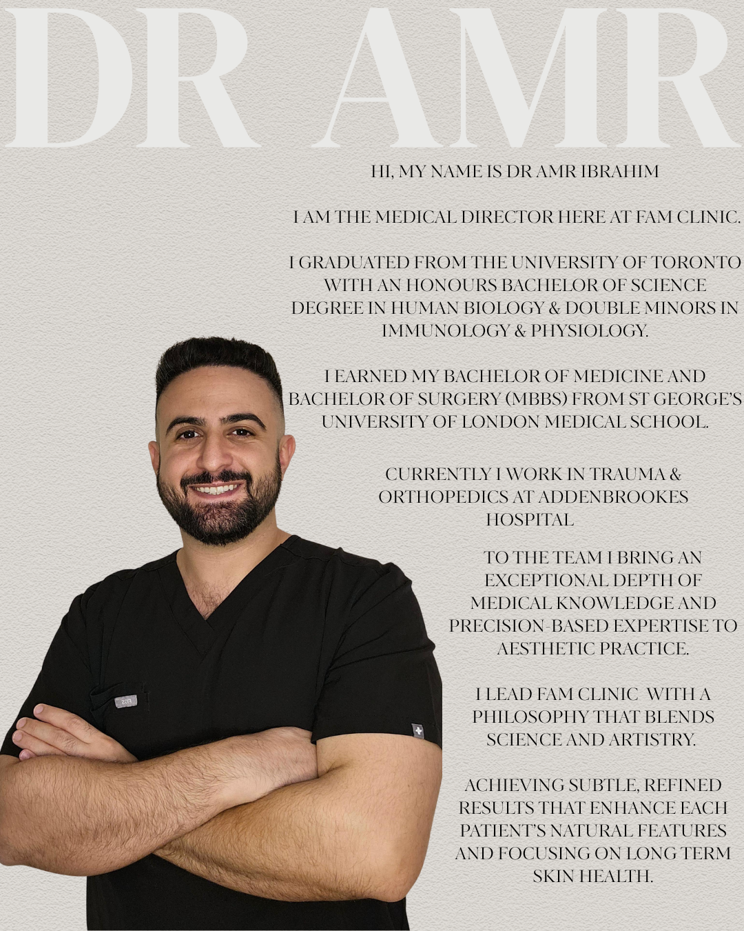 Dr Amr Ibrahim — Medical Director at FAM Clinic