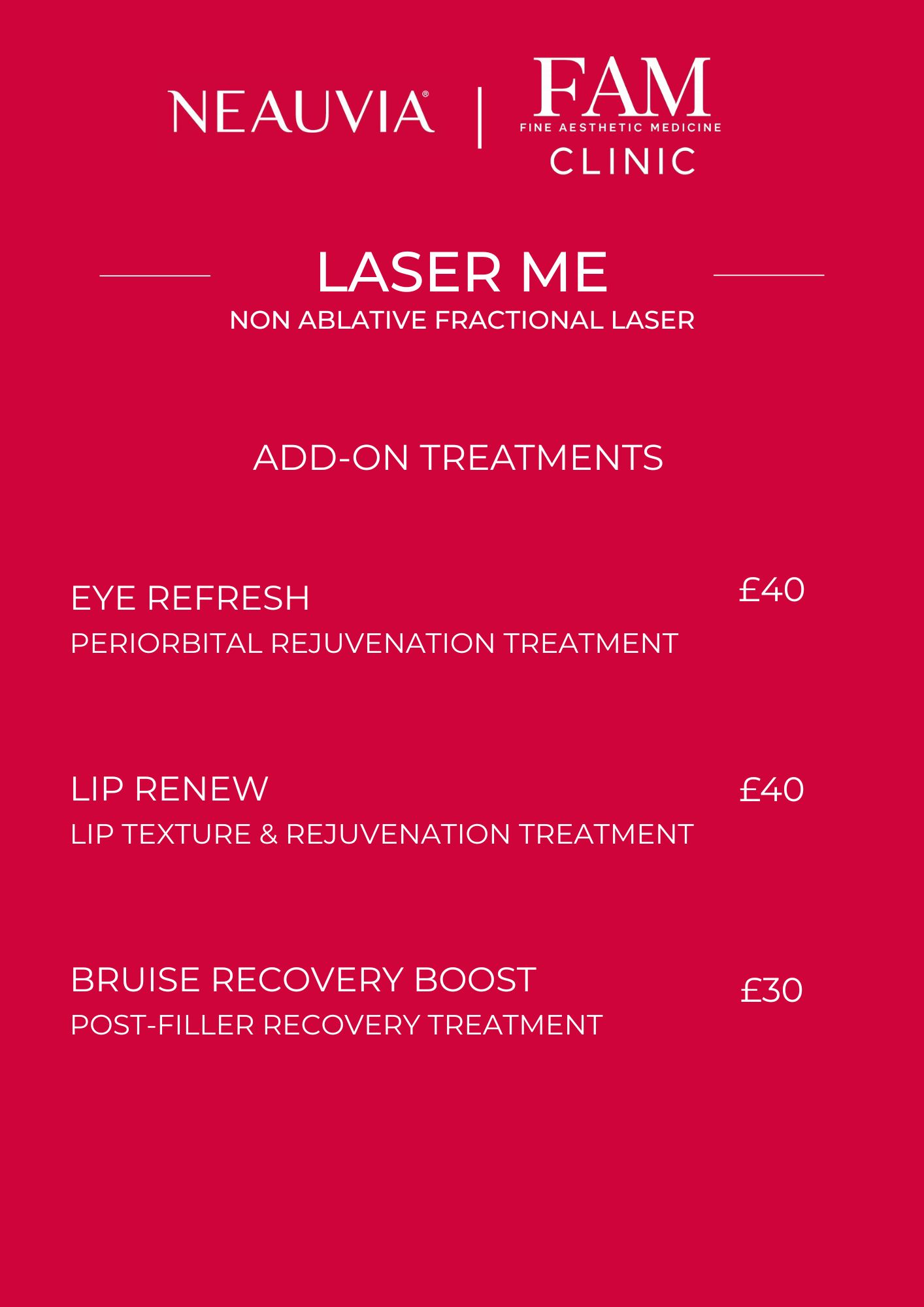 LaserMe — Add-On Treatments