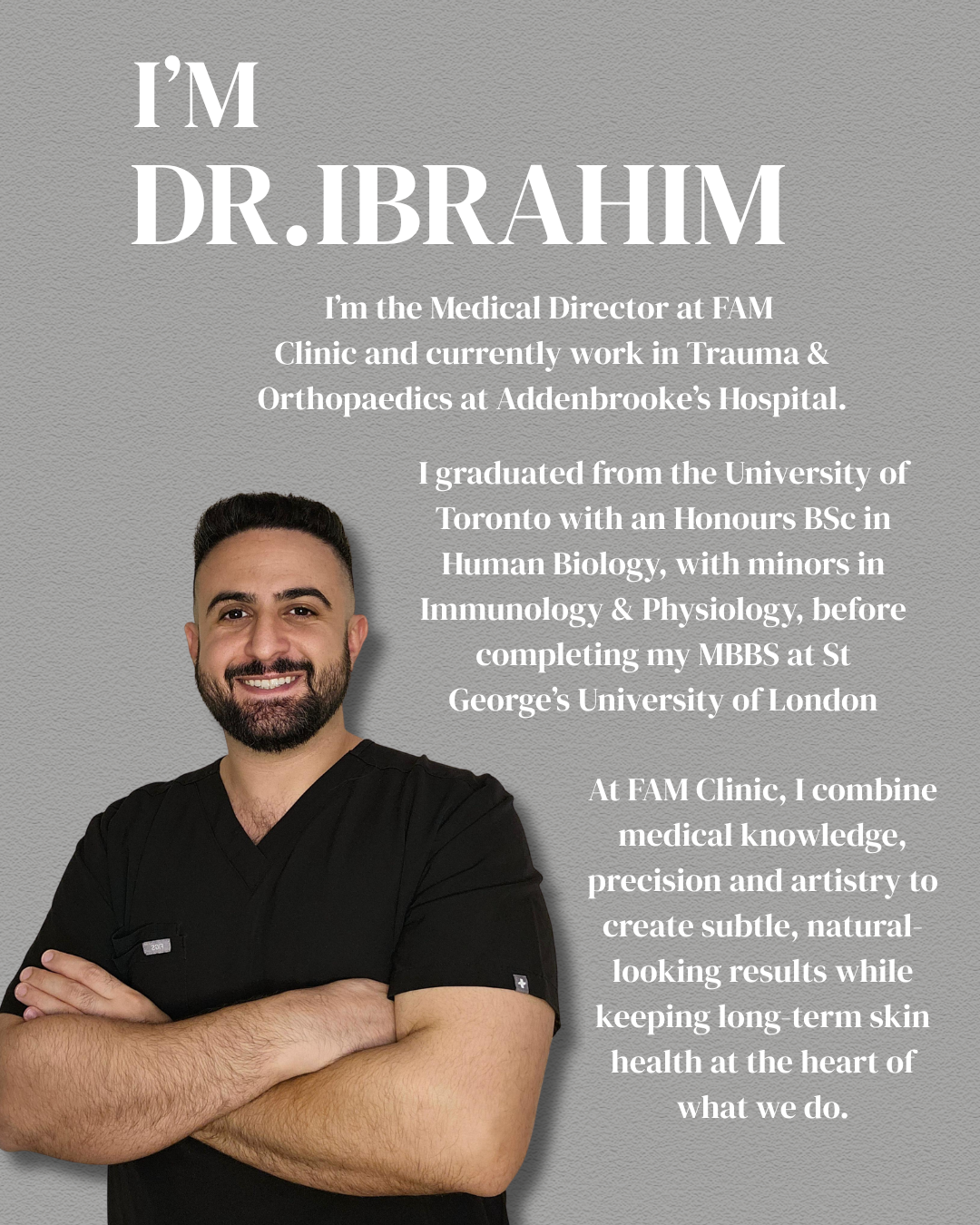 Dr Amr Ibrahim — Medical Director at FAM Clinic